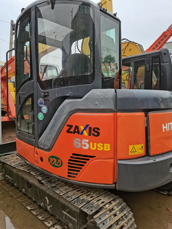 Hitachi en stock Buena calidad Hitachi ZX65 Excavadora de segunda mano de excavadora hidráulica/mini excavadora usada Hitachi ZX65 Precio barato