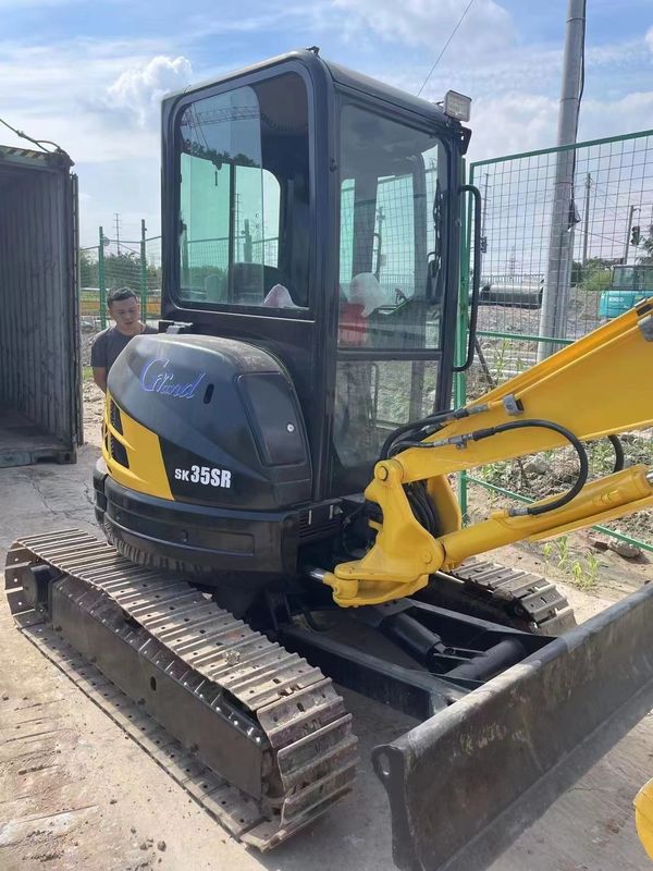 Excavadora mini con motor de alta potencia usada Kobelco Sk35 3,5 toneladas 0,75m3