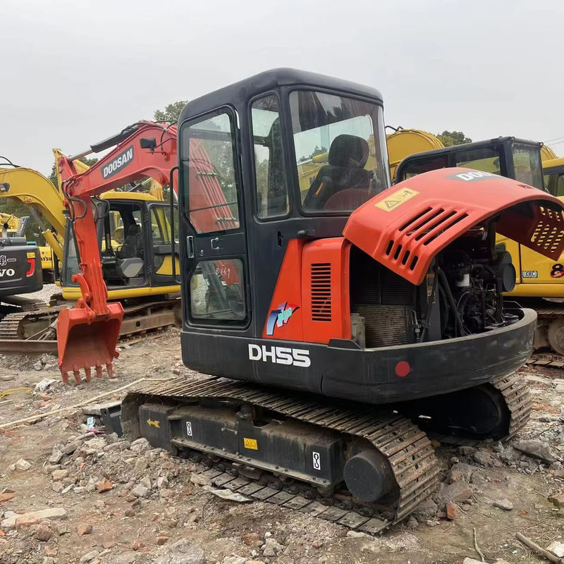 sed excavadoras domésticas MINI DOOSAN DH55 DX60/ marca coreana mini excavadoras usadas de bajo consumo de combustible son baratas de reparar y excavar