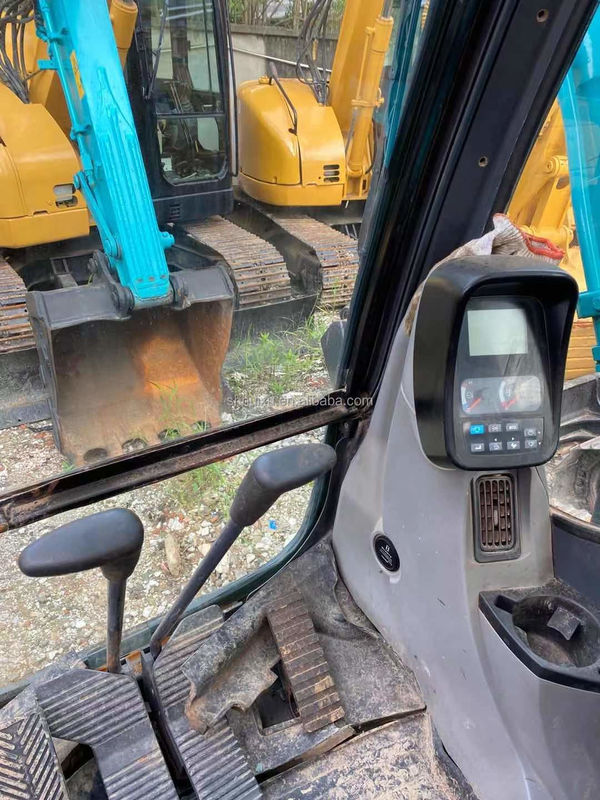 Color azul pintura original usada Kobelco 75 excavadora de segunda mano 7.5 toneladas