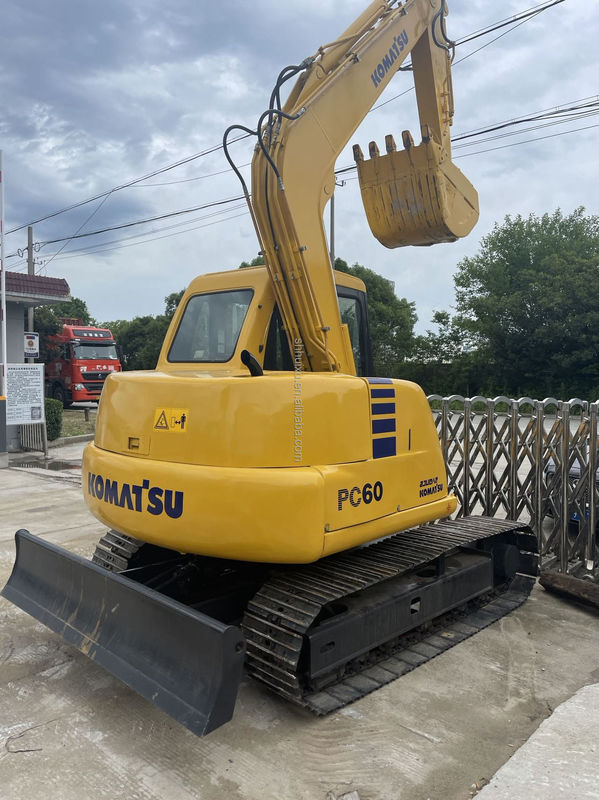 Excavadora de rastreo Komatsu PC60 6 toneladas usadas hidráulica de alta calidad/mini excavadora de segunda mano Komatsu PC60 Japón origen precio barato Komatsu Excavadora