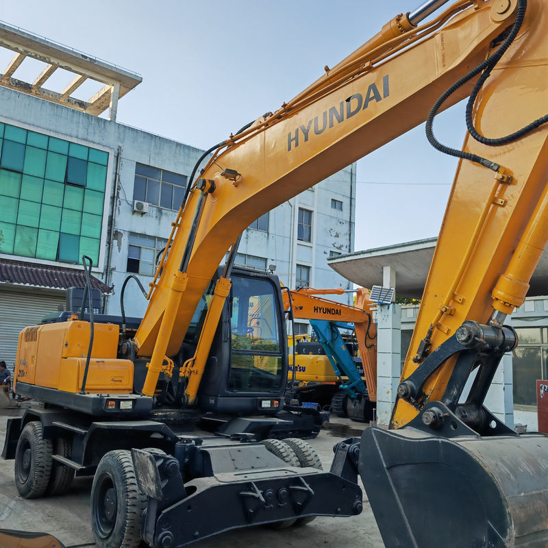 Excavadora de ruedas de 21 toneladas HYUNDAI usada en venta Nueva llegada en stock Excavadora usada HYUNDAI 210 en venta
