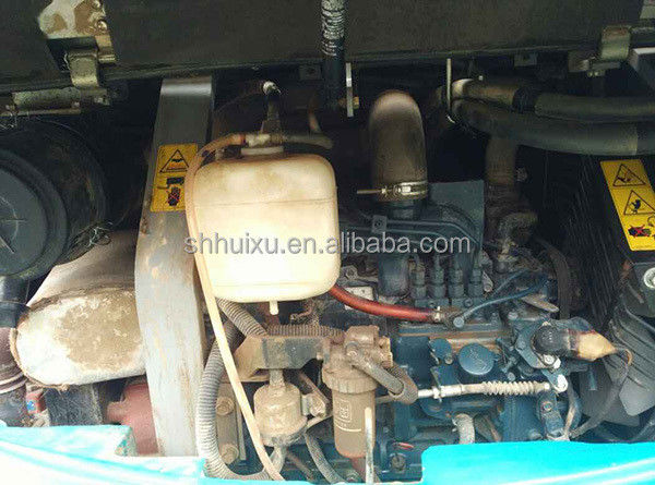 Excavadora japonesa de calidad usada Kubota 155 pequeña de 5,5 toneladas mini excavadora de segunda mano con cuchilla y línea de rotor