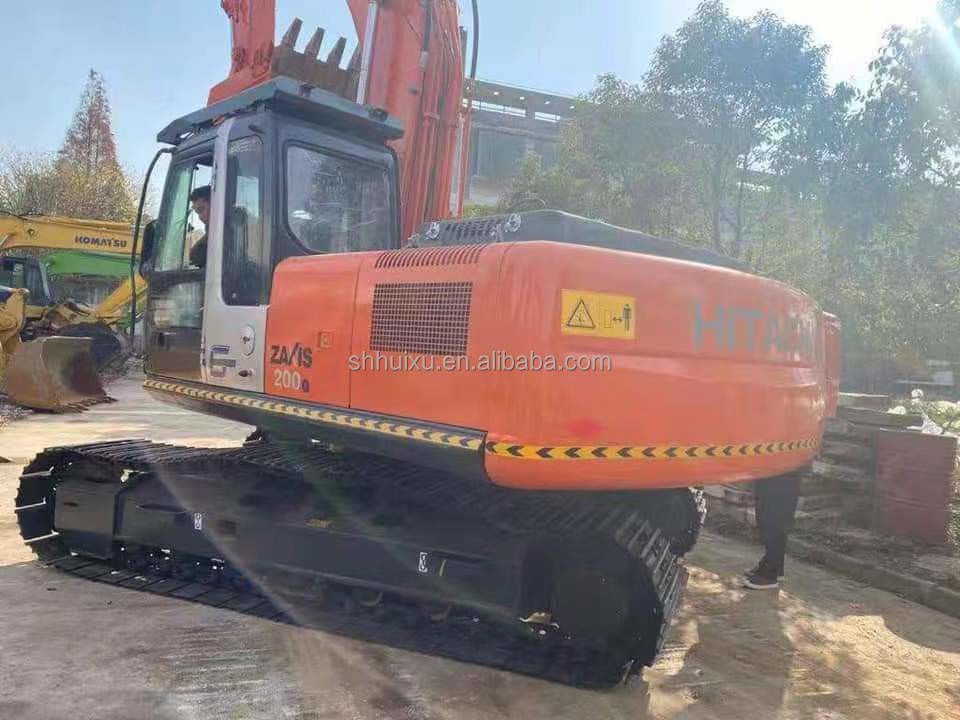 Hitachi en stock En buen estado Hitachi ZX200-5 de segunda mano Excavadora hidráulica de rastreo/máquina de excavación usada Hitachi ZX200-5 Precio barato