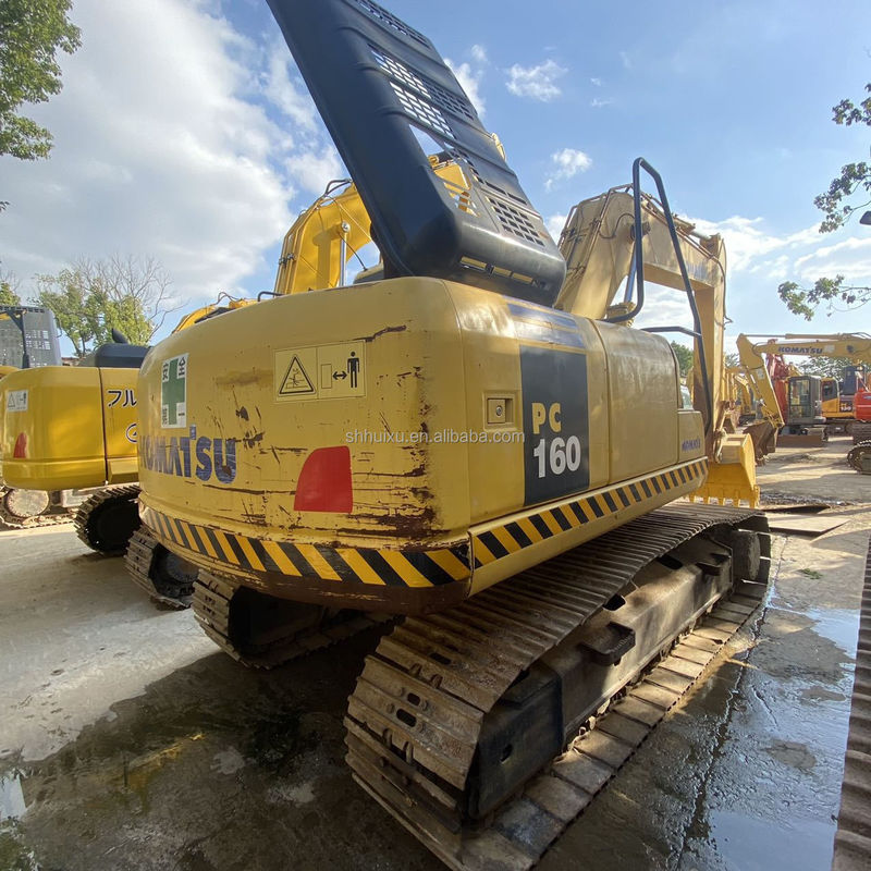 Komatsu 16 toneladas mejor original usado Japón komatsu PC160 excavadora de rastreador Komatsu Excavadora