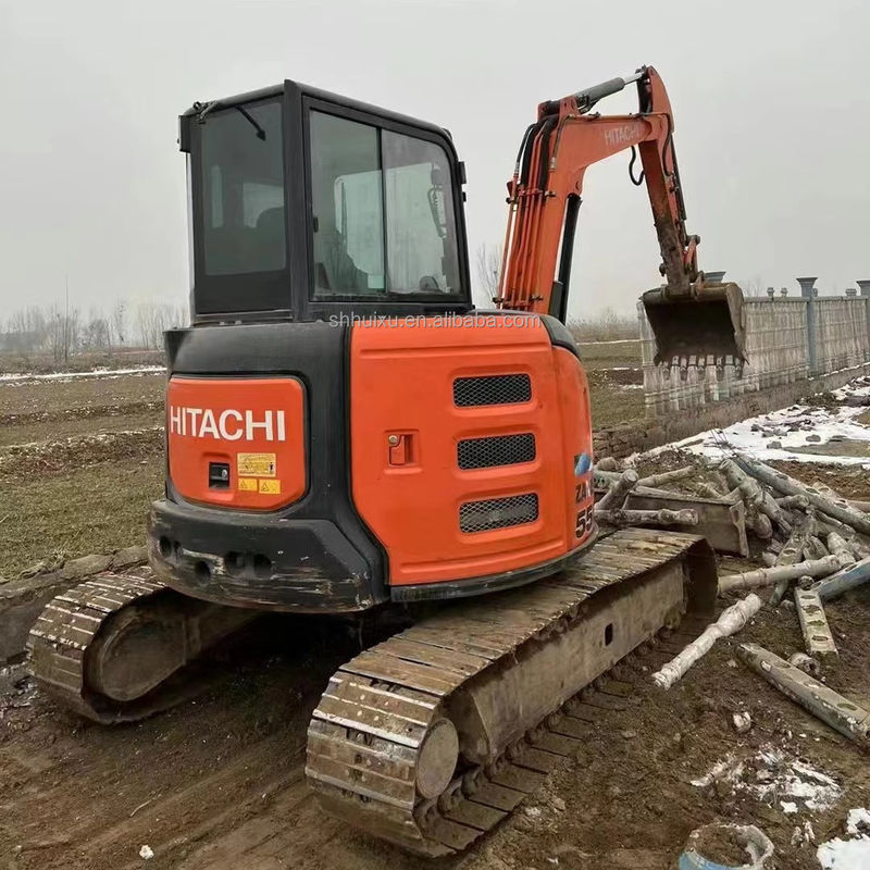 Venta caliente de Hitachi Mini excavadora usada Hitachi ZX55U Precio barato/buena calidad Hitachi ZX55U Excavadora hidráulica de segunda mano