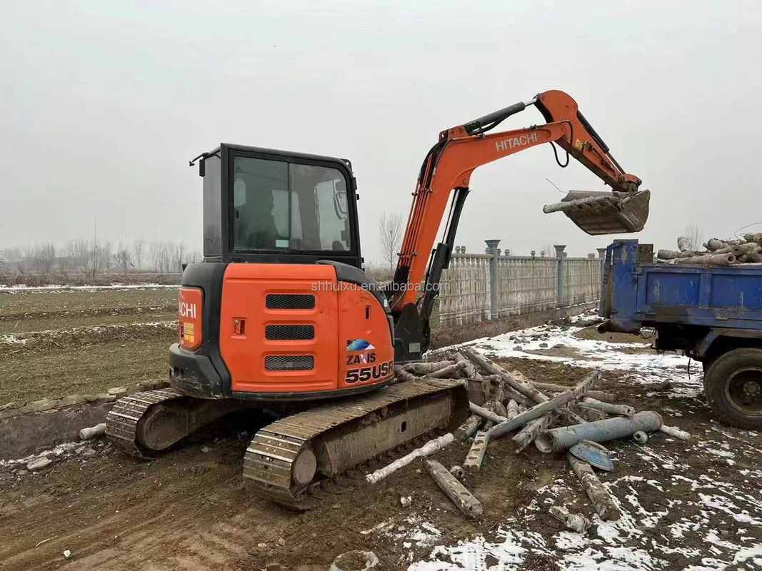 Venta caliente de Hitachi Mini excavadora usada Hitachi ZX55U Precio barato/buena calidad Hitachi ZX55U Excavadora hidráulica de segunda mano