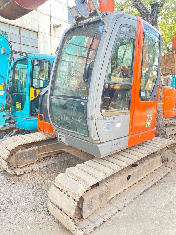 Hitachi en stock Japón origen Hitachi ZX75 de segunda mano excavadora hidráulica de rastreo/mini excavadora usada Hitachi ZX75 buena calidad Precio barato