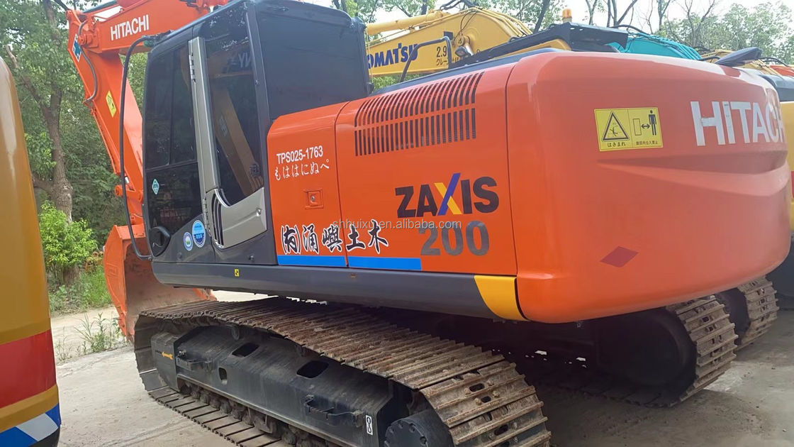 Venta caliente de Hitachi Máquina de excavación usada HITACHI ZX200 Excelente calidad de segunda mano Excavadora de rastreo hidráulico de origen japonés a la venta