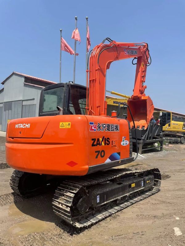 HITACHI ZX70 60 Excavadora de rastreo hidráulico de segunda mano Buena calidad / Máquina de excavación usada HITACHI ZX70 60 venta caliente