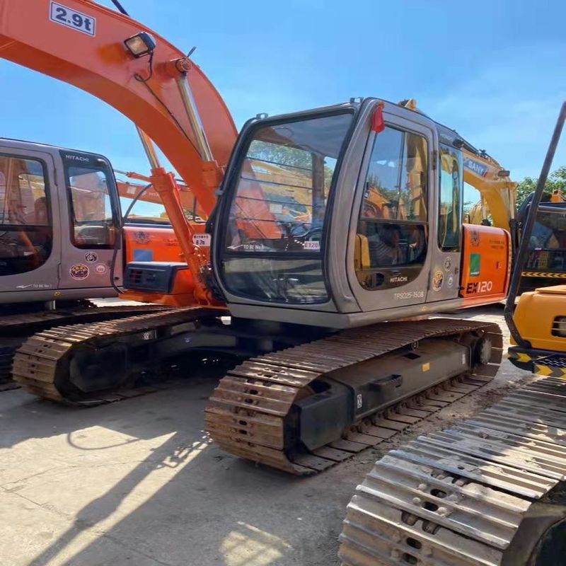 Mejor vendido HITACHI ex120 Excavadora de rastreo hidráulico de segunda mano Buena calidad/máquina de excavación usada HITACHI ex120 venta caliente