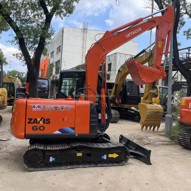 Mejor vendido HITACHI 60 Excavadora de rastreo hidráulico de segunda mano Buena calidad / máquina de excavación usada HITACHI 60 venta caliente
