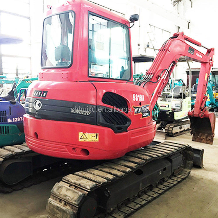 Mini excavadora usada Kubota55 de origen japonés precio barato/excavadora hidráulica de segunda mano