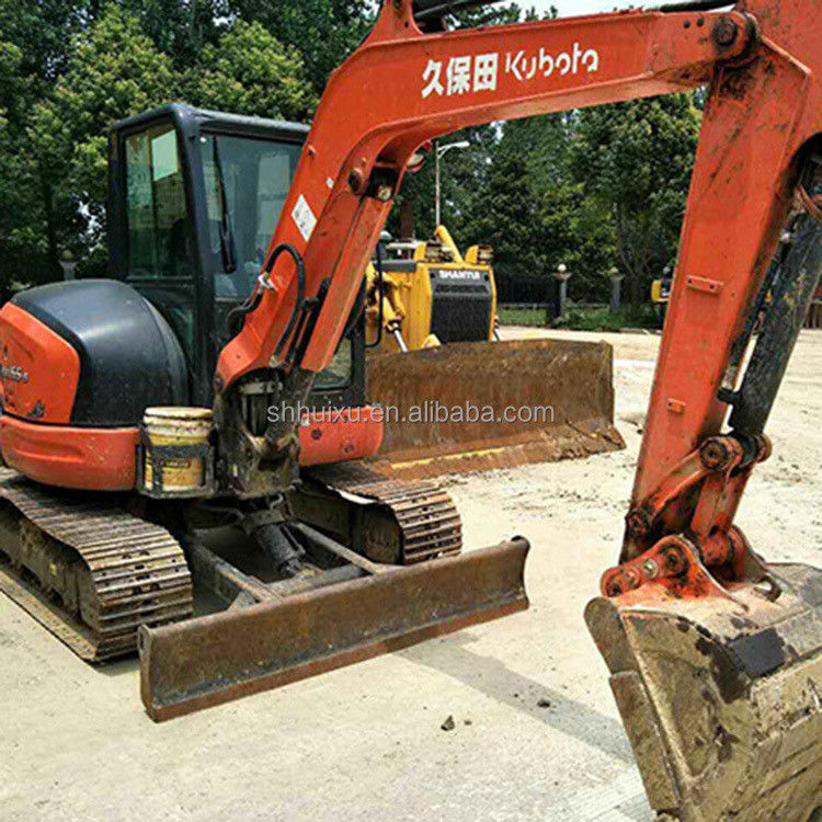 Mini excavadora usada Kubota55 de origen japonés precio barato/excavadora hidráulica de segunda mano