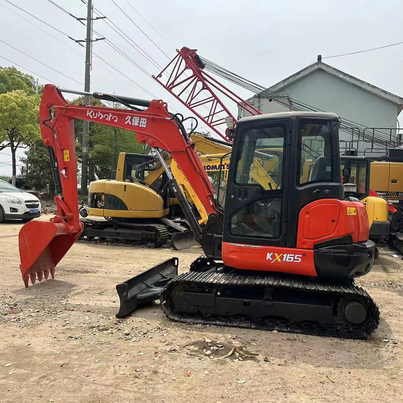 Mini excavadora usada Kubota165 de origen japonés precio barato/excavadora hidráulica de segunda mano