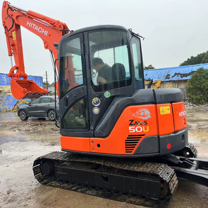 Mejor mini excavadora Hitachi 50U excavadora maquinaria pequeña usada 5 toneladas precio de excavadora pequeña mini excavadora para la venta