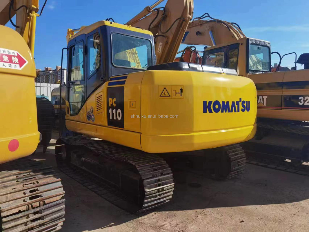 Excavadora de tierra usada a mano Komatsu PC110 maquinaria usada excavadoras de hoyos de postes usadas a mano excavadoras de segunda mano en venta