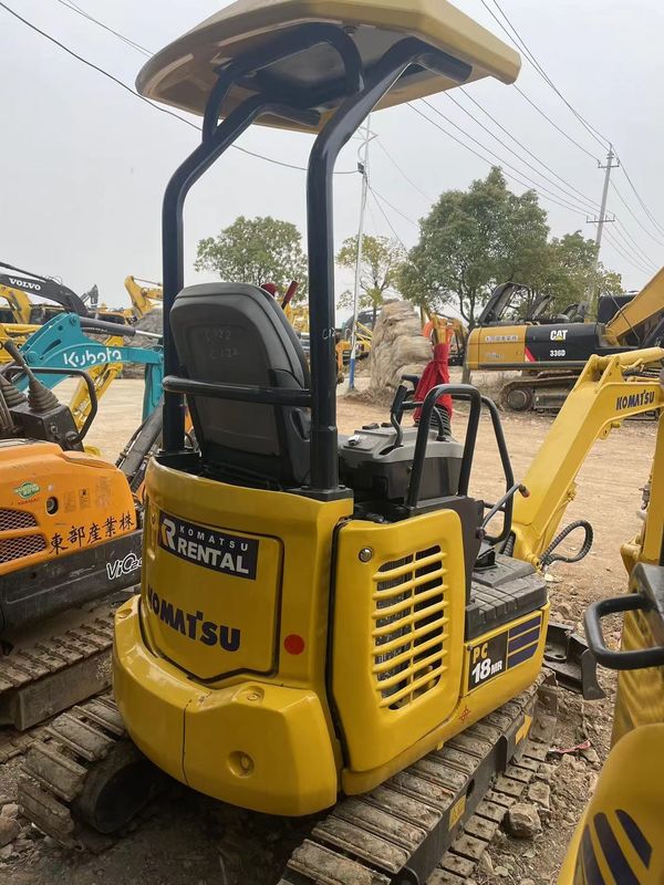 Mini excavadora usada Komatsu PC18 excavadora pequeña usada maquinaria mini excavadora usada excavadora de segunda mano para la venta