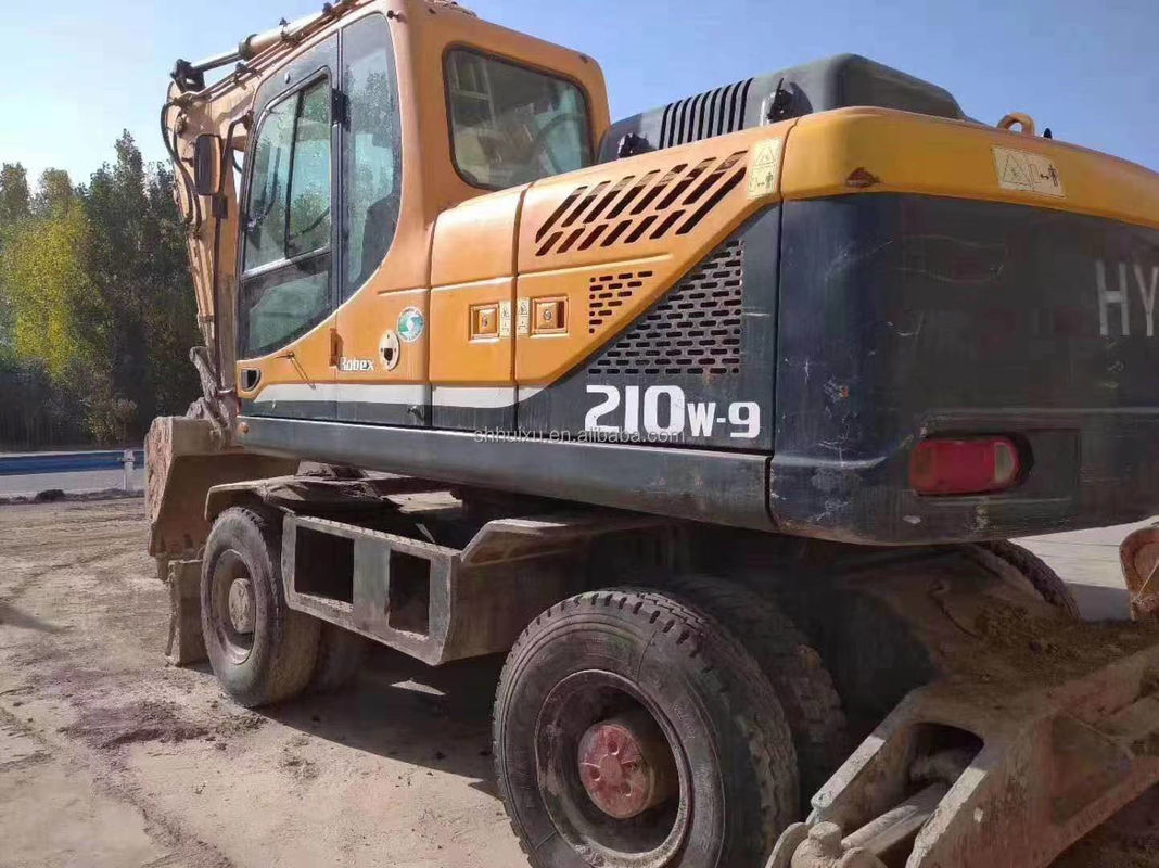 coreano original 2014 Hyundai r210w-9 usado excavadora de ruedas / máquina de neumáticos R210w-9 Hyundai a la venta