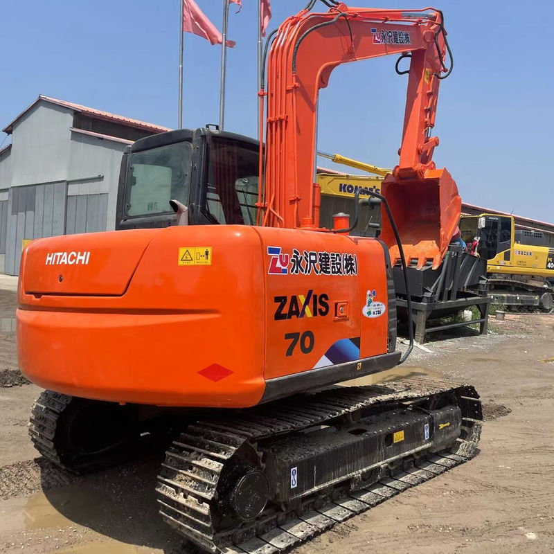 Mini excavadora usada Hitachi 70 excavadora maquinaria usada pequeña de 7 toneladas excavadora de tierra manual excavadora pequeña