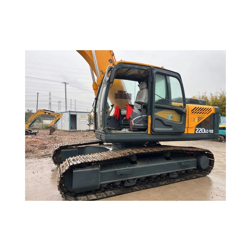 Máquina de construcción utilizada Excavadora de rastreo hidráulico Hyundai 225-9 Marca de Corea