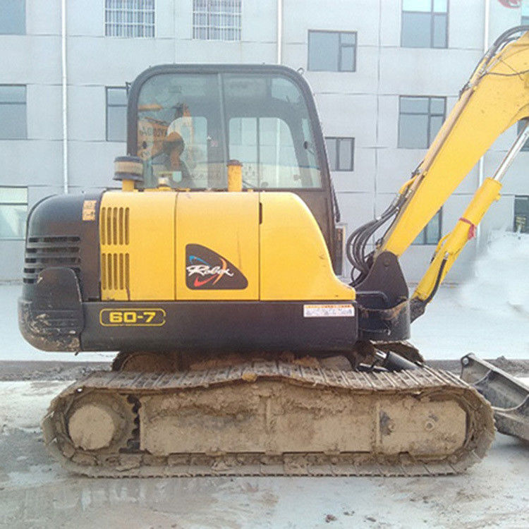 6 toneladas Hyundai Excavadoras de ruedas usadas R60-7 Hyundai Excavadora de ruedas usadas Crawler 60