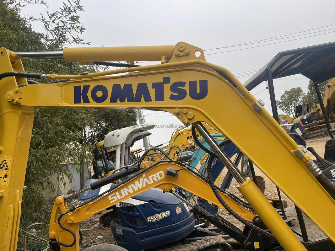 La mini excavadora más pequeña Komatsu PC20 sin cabina excavadora pequeña maquinaria usada mini la excavadora mejor excavadora arrastradora