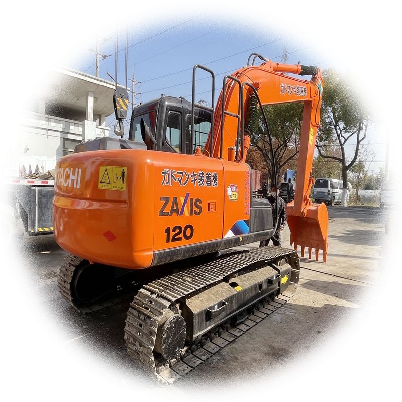 máquina de segunda mano máquina de excavadora usada HITACHI 120 a un precio bajo en venta
