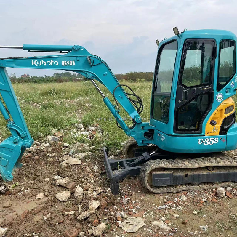 Bajas horas de trabajo Kubota U35S excavadora venta excavadora usada con motor y bomba de alta calidad excavadora usada maquinaria usada barata