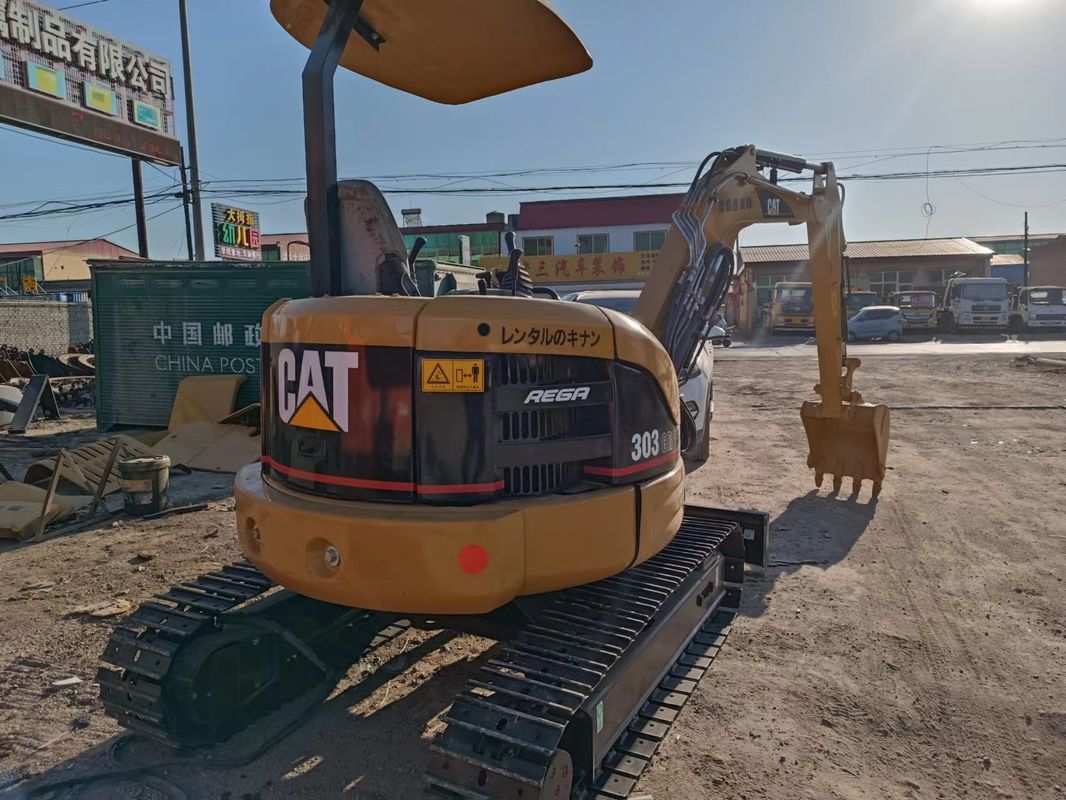 Mini excavadora usada CAT303 sin conducir cabina excavadora de tierra manual China mini excavadora