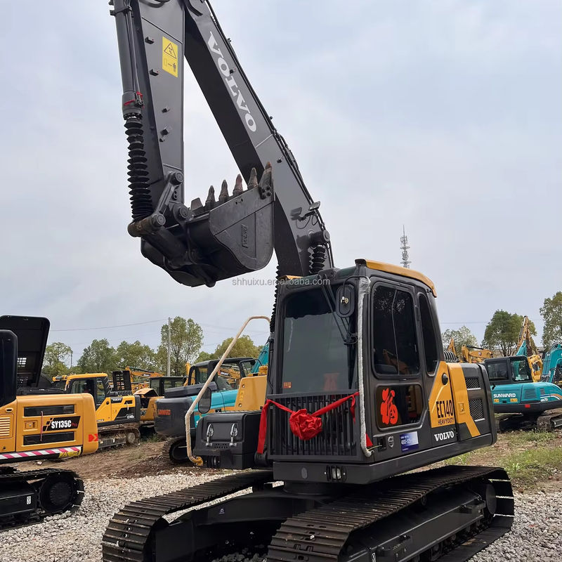 Excavadora usada Volvo 140 máquina de excavación de segunda mano 14000KG 0,19m3 Capacidad de cubo