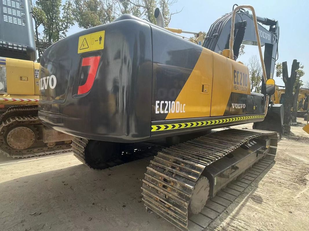 21000kg Excavadora de rastreo hidráulico de segunda mano Volvo Ec210 1.1m3 Capacidad de cubo