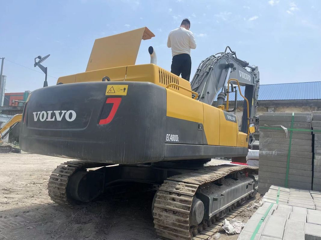 Una máquina de excavación de 48 toneladas usó una excavadora Volvo 480 de segunda mano.