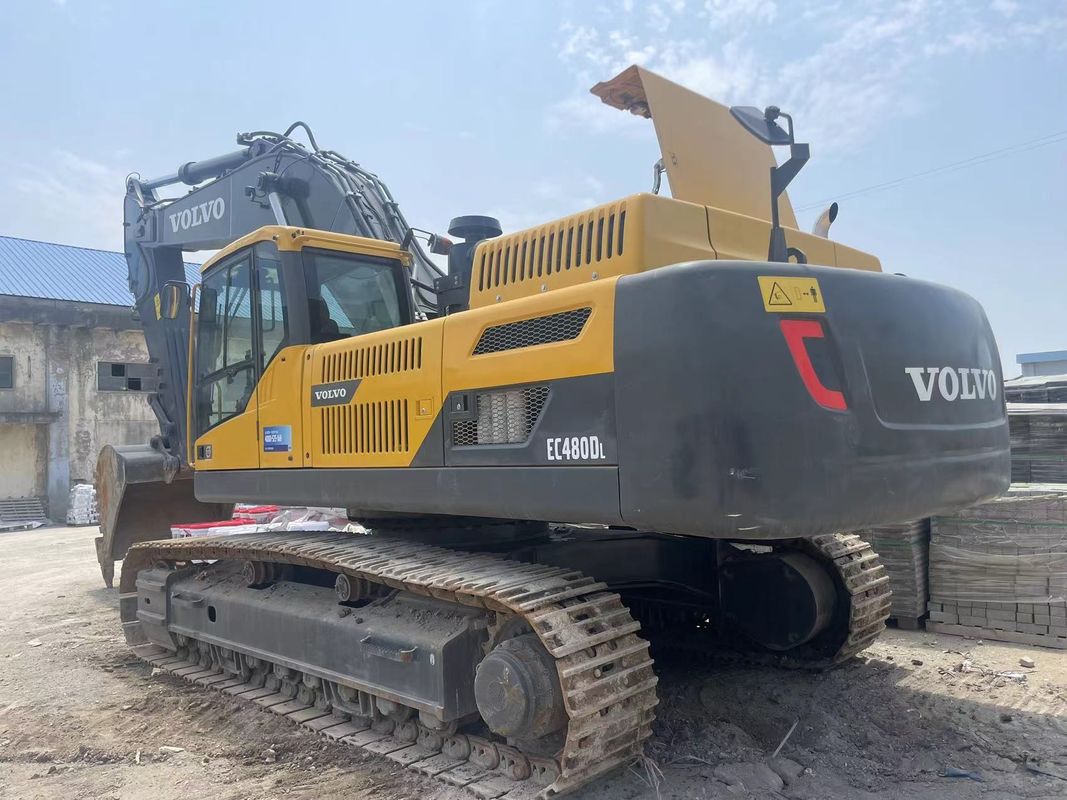 Una máquina de excavación de 48 toneladas usó una excavadora Volvo 480 de segunda mano.