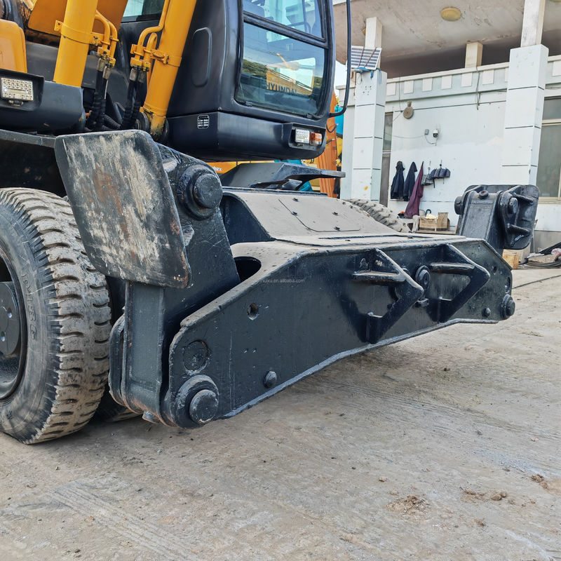 2.1m3 Capacidad del cubo Excavadora de ruedas usadas Hyundai 210 7 de segunda mano Excavadora