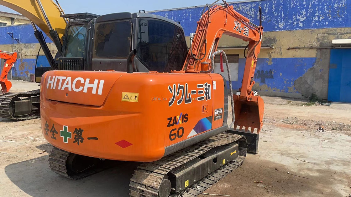 Calidad Hitachi usado zx60 6 toneladas mini excavadoras 60 modelo de segunda mano pintura original min I excavadora Hitachi