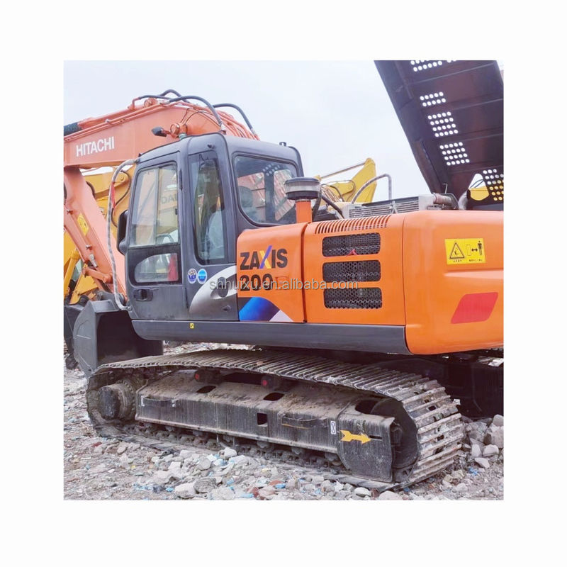 Usado japonés Hitachi Ex200 Crawler Construcción de excavadora de segunda mano en buen estado Hitachi zx200