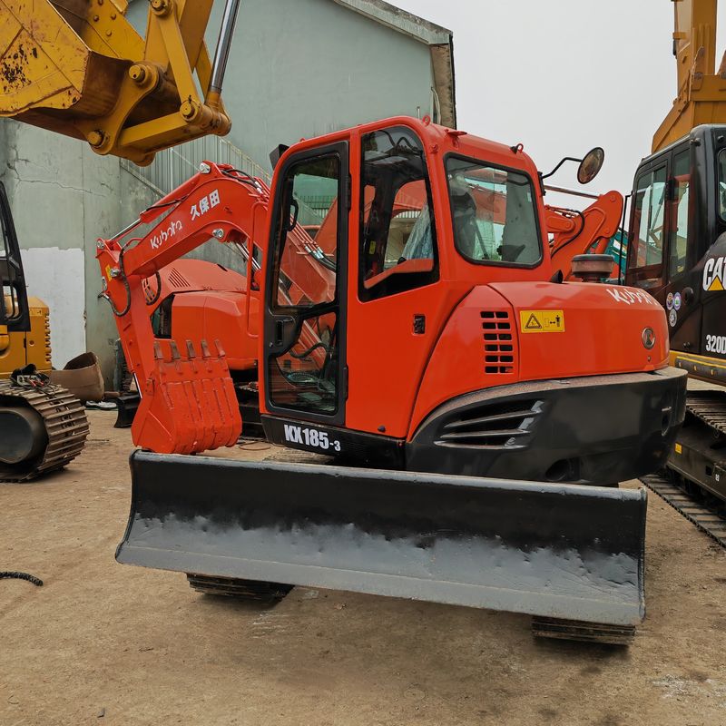 Excavadora usada de tamaño medio kubota185/preparada para el envío Excavadora de segunda mano Kubota 185 a la venta