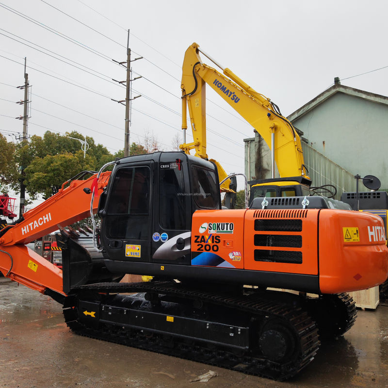 HITACHI excavadora Hitachi zx200 excavadora de segunda mano maquinaria de construcción movimiento de tierra de bajo precio excavadora de segunda mano