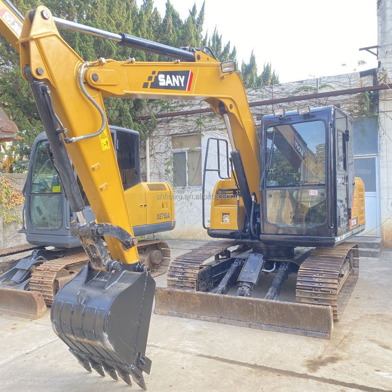 China Excavadora Sany original de segunda mano 75c SY75C-10 SY75C-8 SY75C-9 Mini Excavadora de 8 toneladas