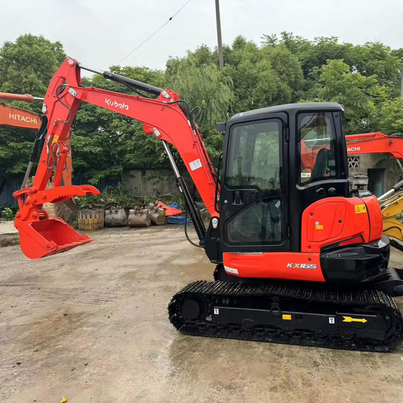 Precio bajo excavadora usada 6.5Ton hidráulica excavadora KUBOTA KX165 de segunda mano excavadoras KUBOTA165 originales de Japón para la venta