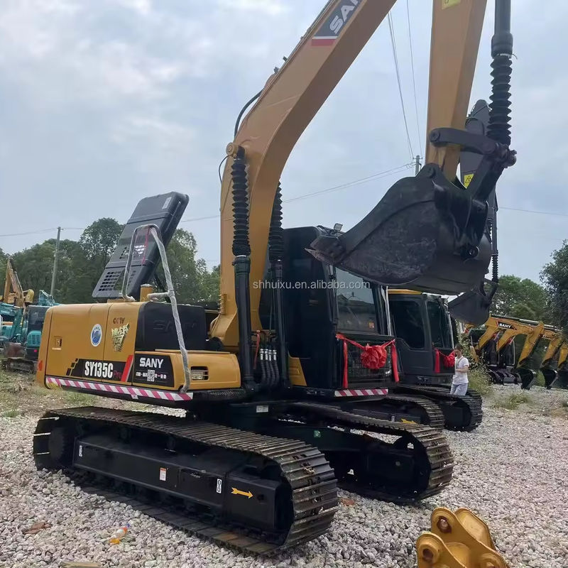 Excavadora hidráulica de rastreador usada Sany 135 China Marca de la certificación de la EPA Máquina de construcción