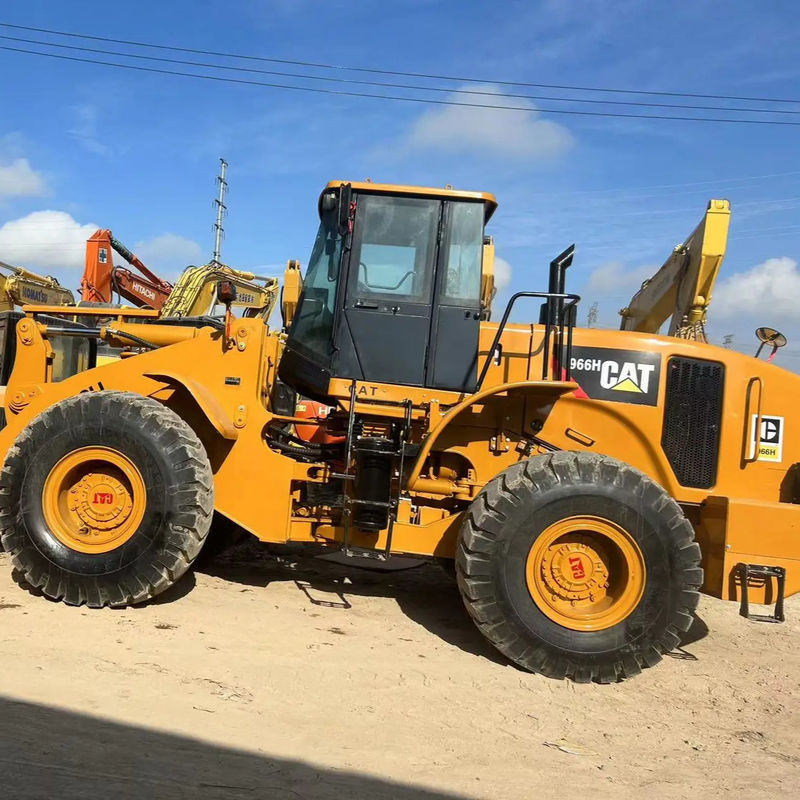 Cargador usado de 6 toneladas CAT966H Garrafa usada 966 Cargador de ruedas usado Tractor excavador