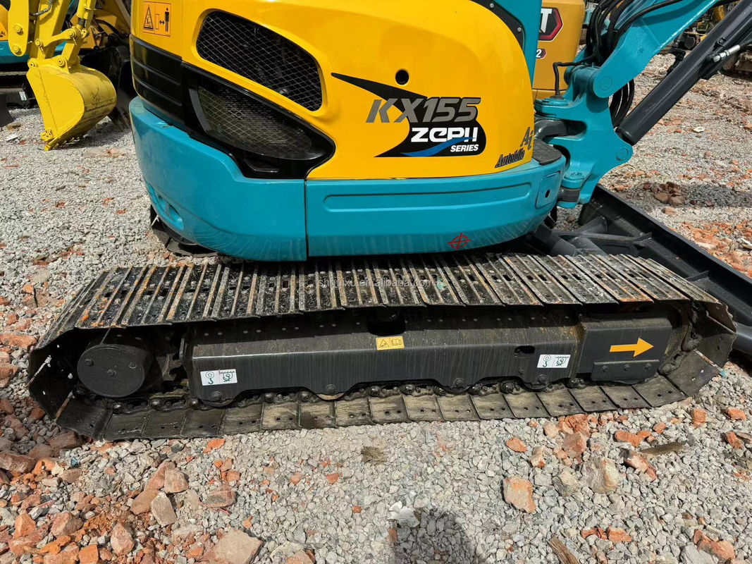 5Excavadora mini usada de 5 toneladas Kubota Kx155 Excavadora de rastreo original japonesa