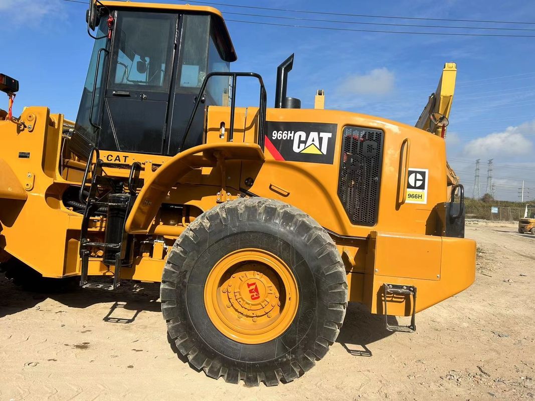 Cargador usado de 6 toneladas CAT966H Garrafa usada 966 Cargador de ruedas usado Tractor excavador