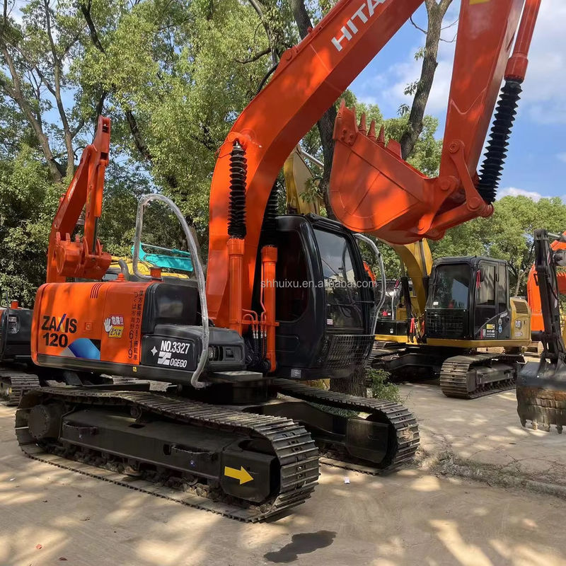 12000kg Zx120 Excavadora usada de Hitachi de segunda mano con pintura original 0.51m3