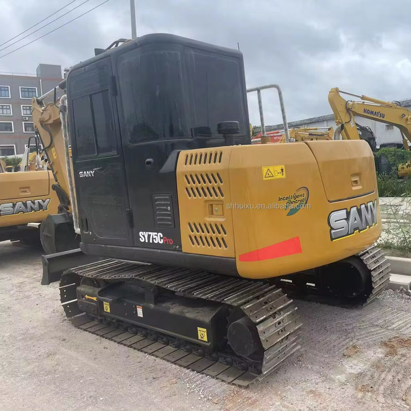7.5 toneladas Excavadora Sany usada de segunda mano Sany Crawler Excavadora Sany75