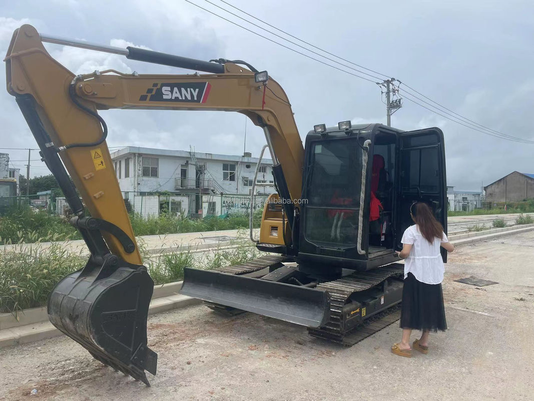 7.5 toneladas Excavadora Sany usada de segunda mano Sany Crawler Excavadora Sany75