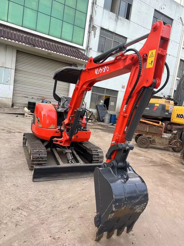 0.15m3 Cubo Rojo Mini Excavadora Usada Kubota U35 Mini Excavadora de segunda mano