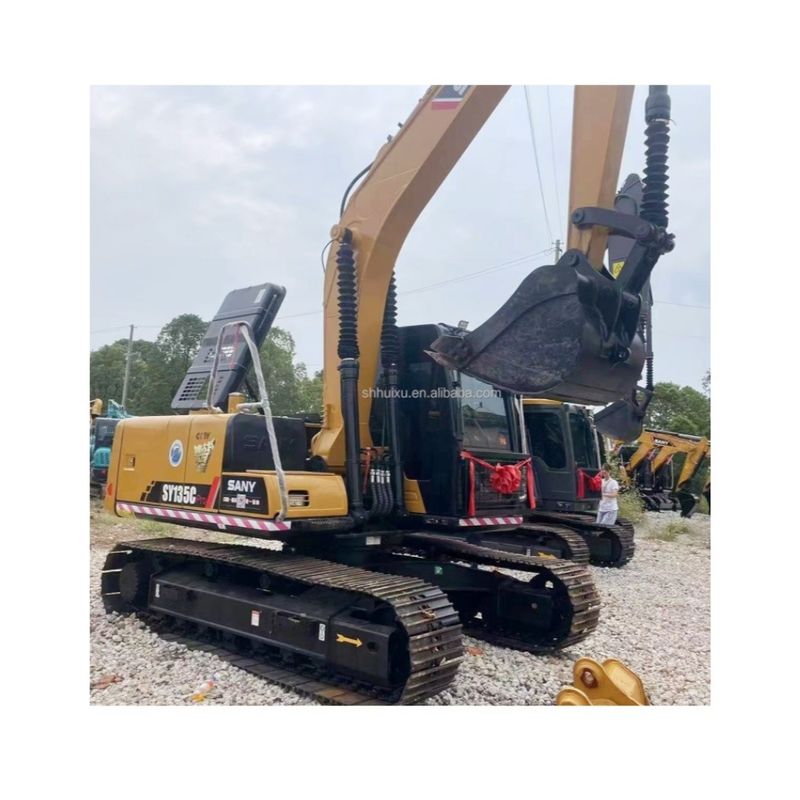 13 toneladas de excavadora usada Sany 135 excavadora de segunda mano 1.4m3 Capacidad de cubo